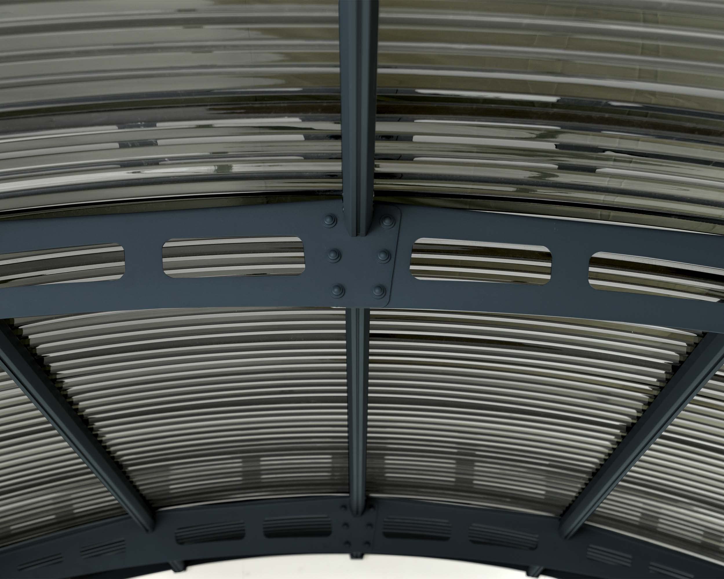 Palram - Canopia Atlas 10 x 16 Metal Carport, Heavy Duty Car Port, Weather-Protected Gray Aluminum Frame, Bronze Polycarbonate RV & Car Storage, UV Protected, DIY Truck Garage Kit, 10-Year Warranty - Image 5