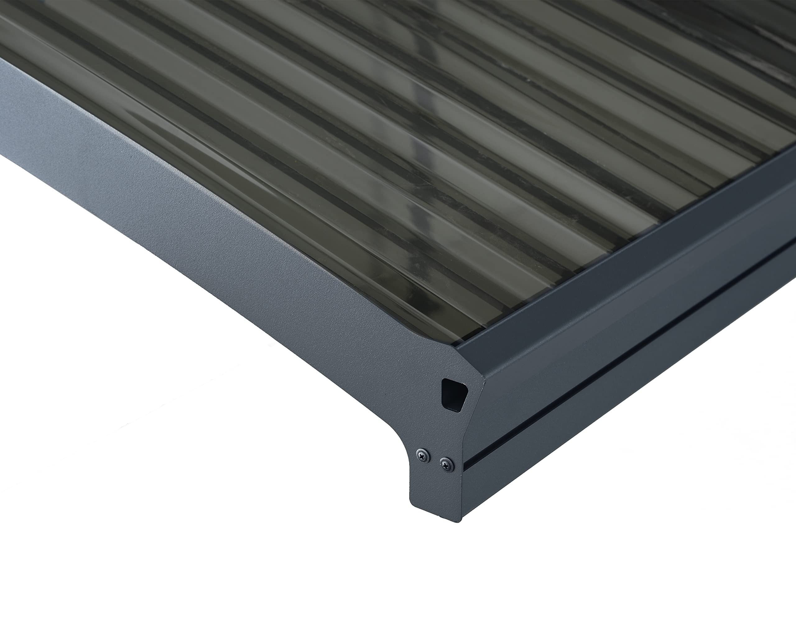 Palram - Canopia Atlas 10 x 16 Metal Carport, Heavy Duty Car Port, Weather-Protected Gray Aluminum Frame, Bronze Polycarbonate RV & Car Storage, UV Protected, DIY Truck Garage Kit, 10-Year Warranty - Image 6