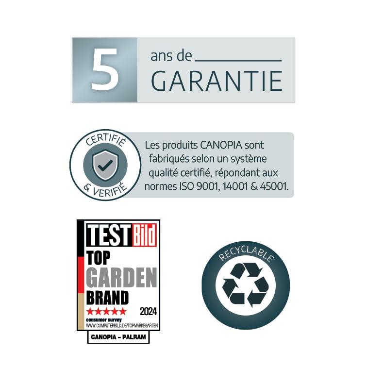 Palram Canopia Balance Greenhouse Kit, 10'x12', UV Protected, Wind & Weather Resistant, Clear Polycarbonate Panels, Maintenance Free Outdoor Garden Stuff, Walk-in Silver Structure, 5 Year Warranty - Image 10