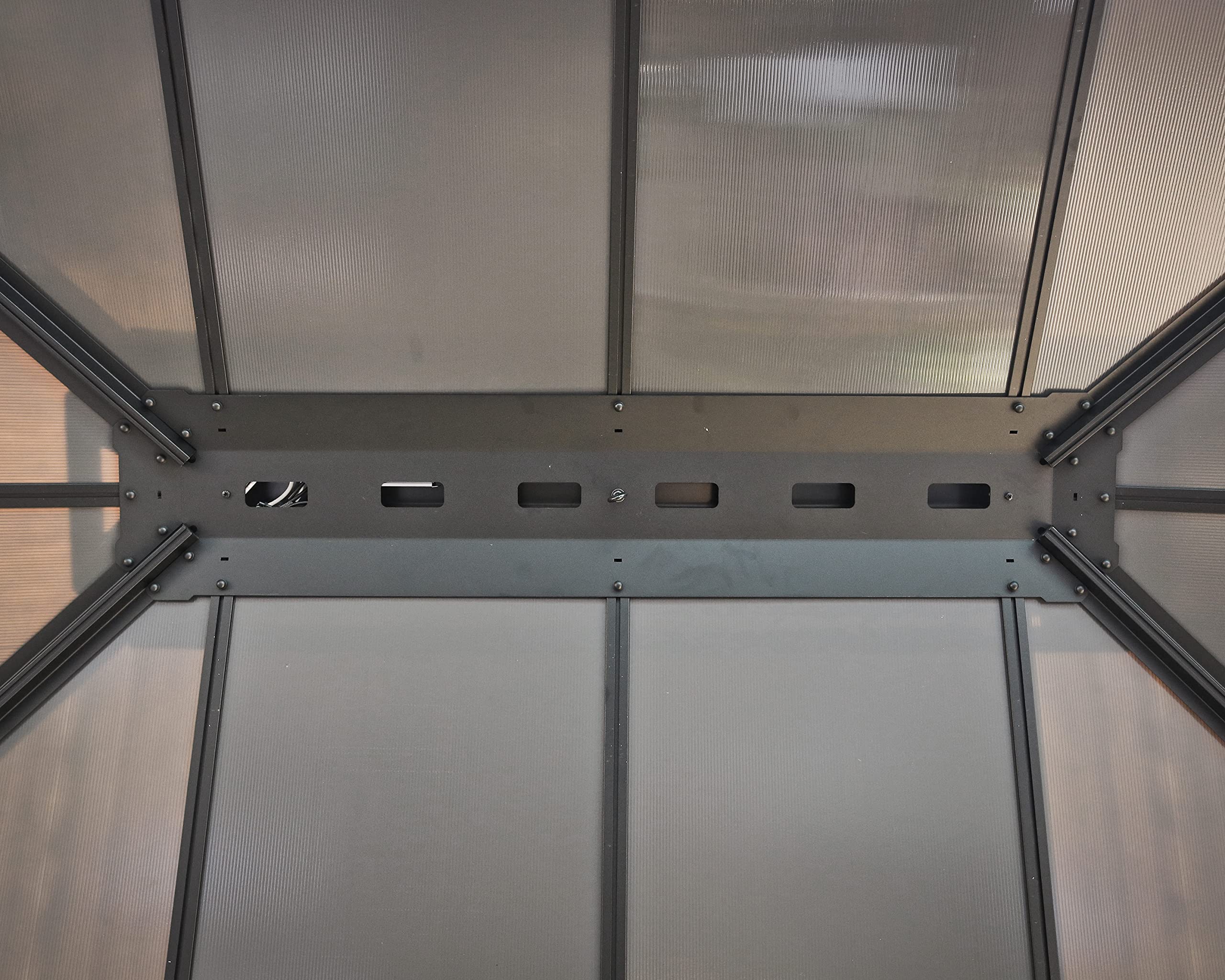 Palram - Canopia Colorado 14 x 14 x 6.5 Carport, Heavy Duty Metal Car Port, Weather-Protected Aluminum Frame, Polycarbonate RV & Car Storage, UV Protected, DIY Truck Garage Kit, 10-Year Warranty, Gray - Image 6