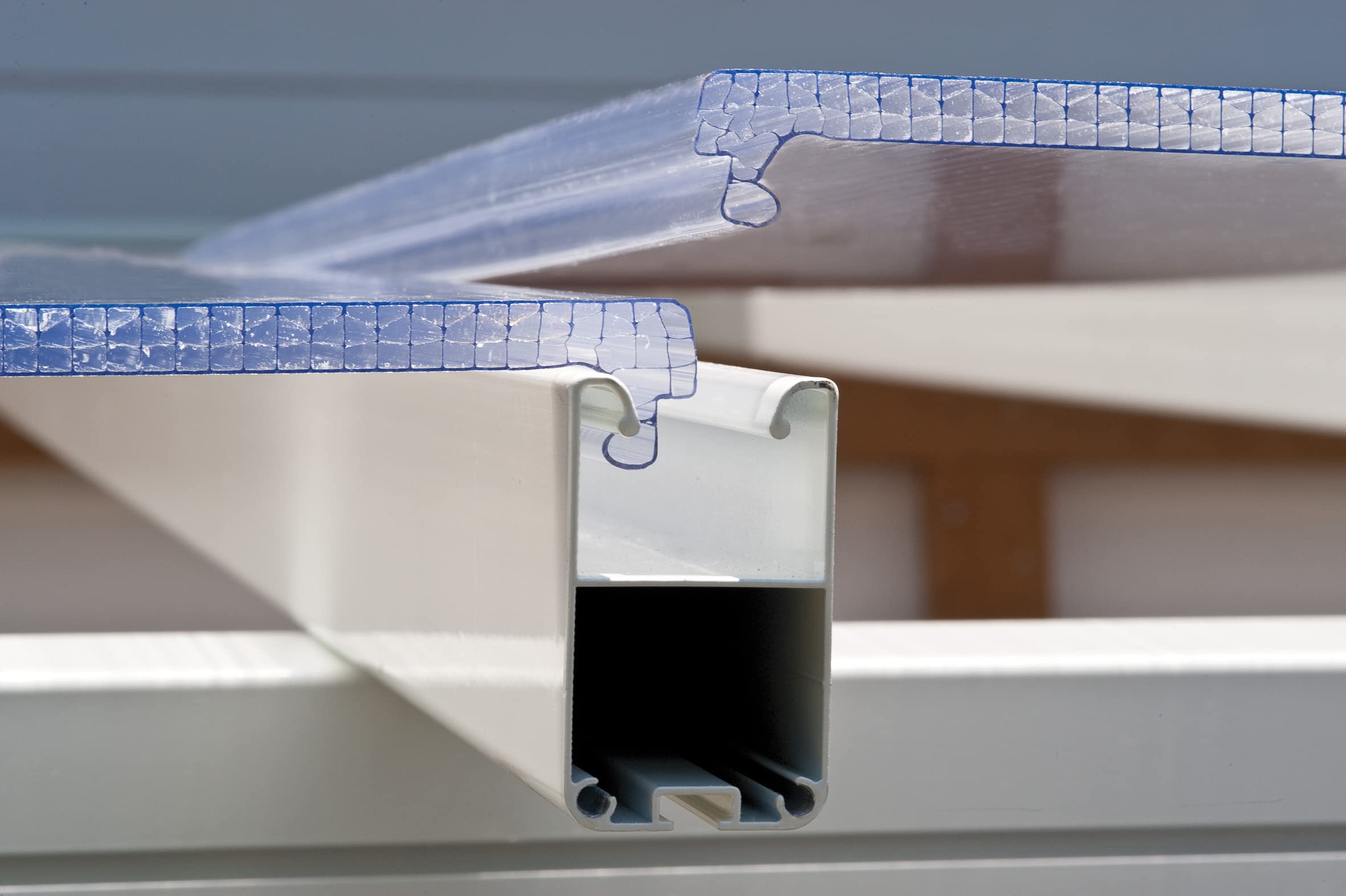 Palram - Canopia Feria 13 Ft. x 20 Ft. Carport Aluminum Metal Frame and Polycarbonate Panels Car Port for Outdoor Driveway to Protect Car, Truck, RV, Trailer, Boat, Equipment Storage(White) - Image 7