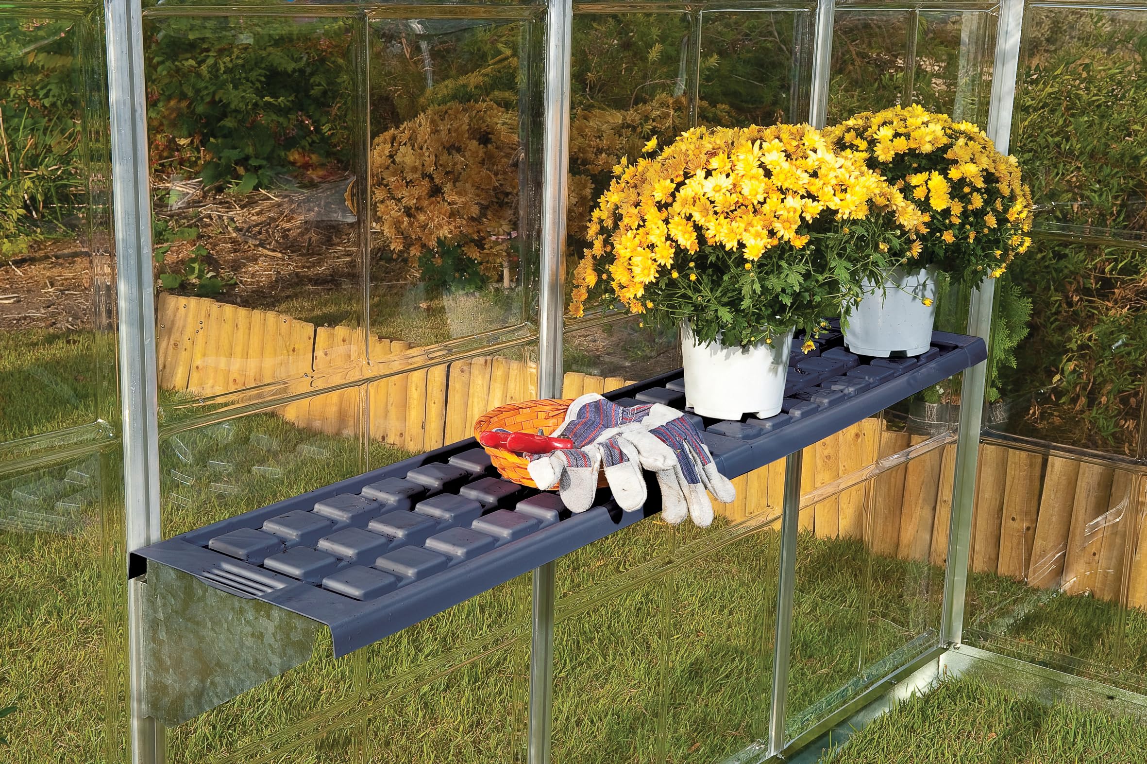 Palram - Canopia Greenhouse Shelf for Canopia Greenhouses,Black - Image 4