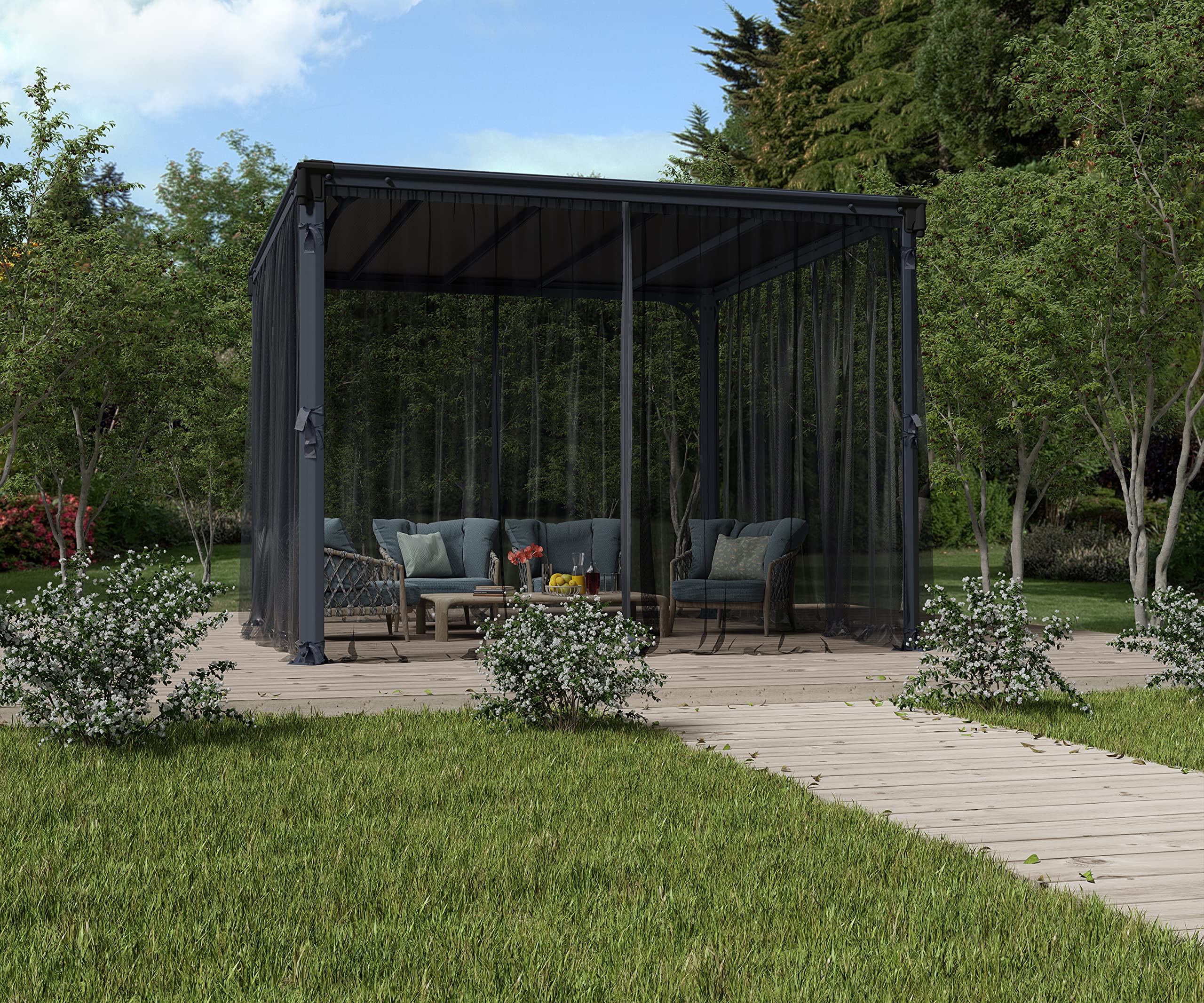 Palram - Canopia Milano 4300/Martinique 5000 Gazebo Netting - Image 3