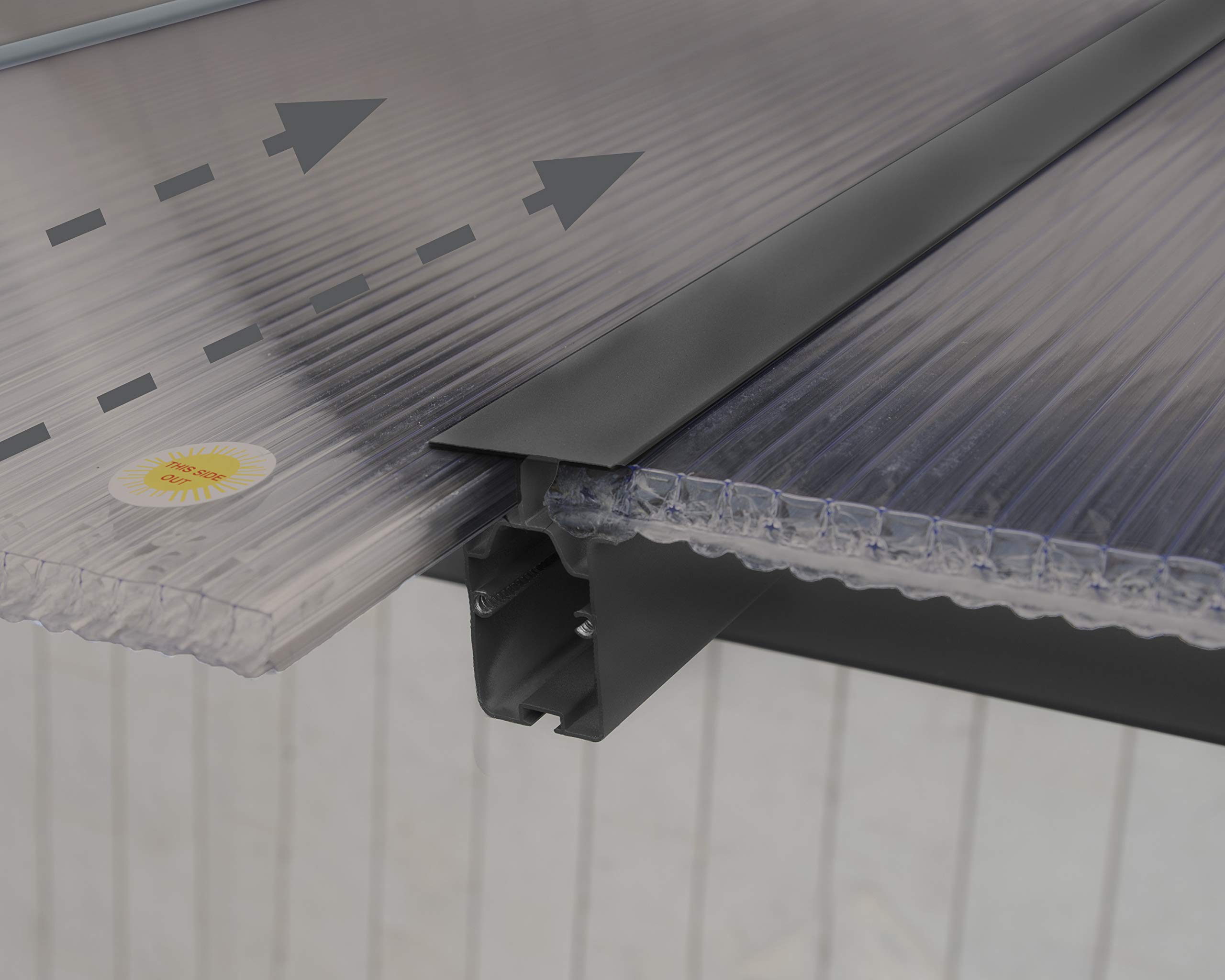 Palram - Canopia Olympia Patio Cover 10' x 24' Gray/Bronze Outdoor Canopy Awning, Waterproof, Shade, Outside Shelter For Backyard, Gutters, with 100% UV Protection - Image 5