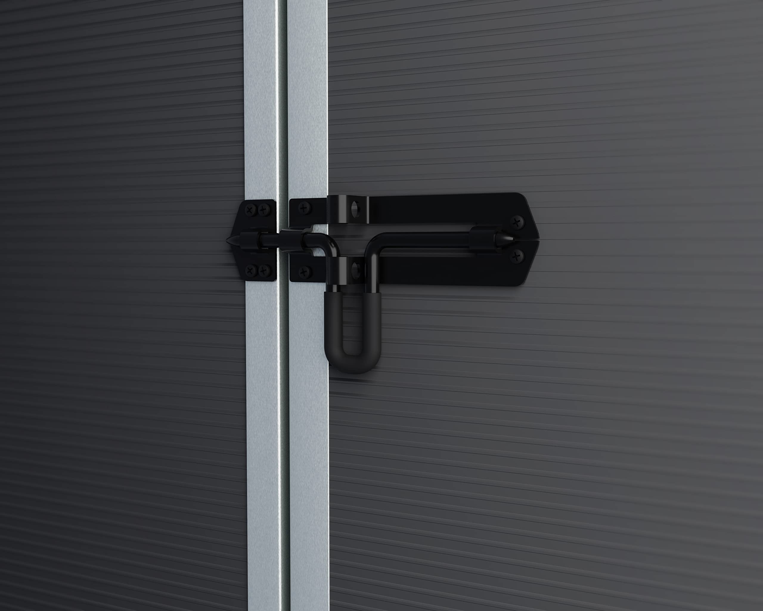 Palram - Canopia Rubicon Storage Shed, 6'x8' DIY Backyard Shed, Gray Polycarbonate Panels and Aluminum Frame, Sheds & Outdoor Storage for Lawn Mower, Bike, Garden Tools, Outdoor Storage Box Shed - Image 7