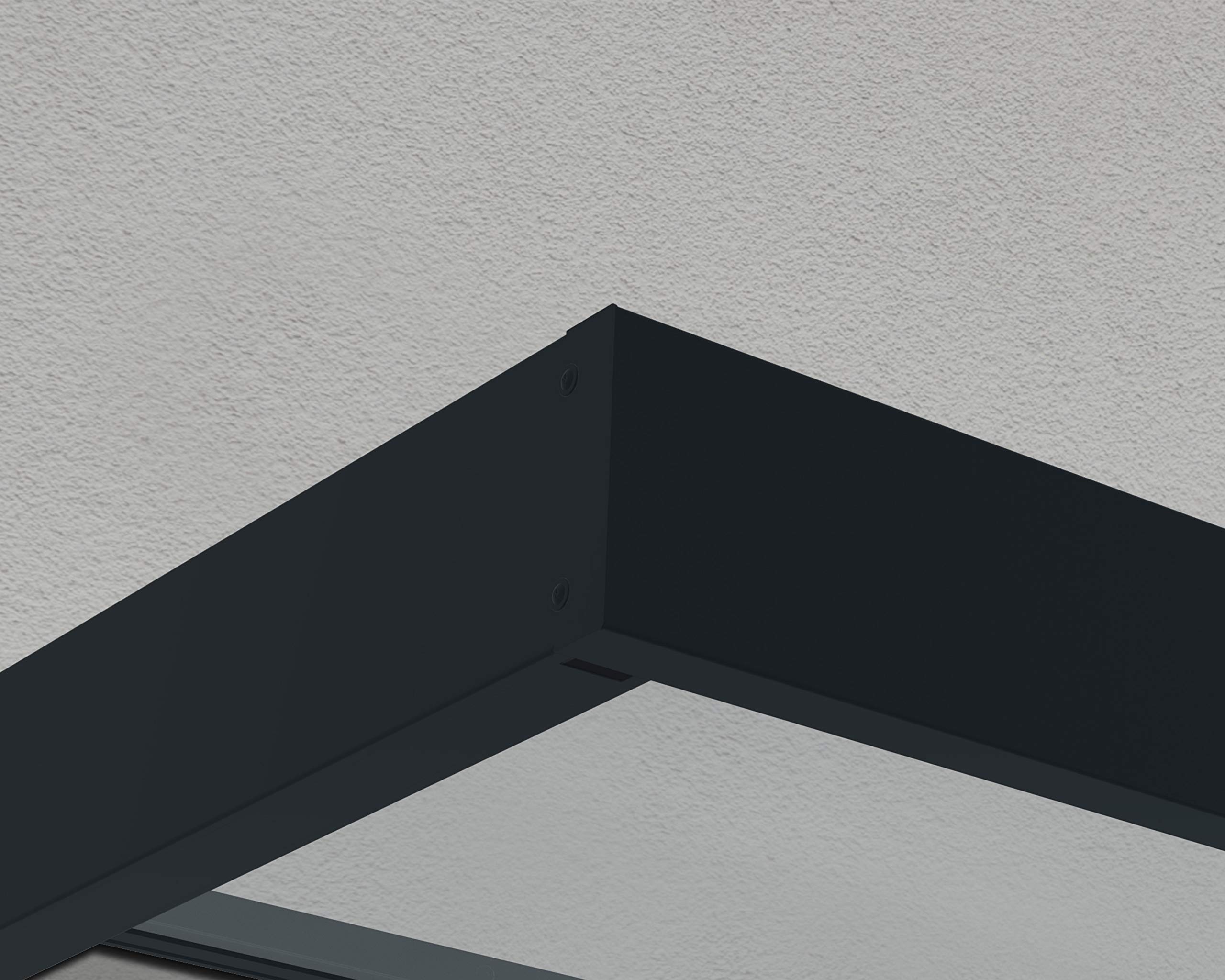 Palram - Canopia Sophia 5 Ft. x 3 Ft. 1600 Awning for Outdoors DIY Awnings Kit for Door, Windows, Exterior Coverage, to Protect from Sun, Rain, Snow, UV Protected Polycarbonate (Gray/Clear) - Image 4