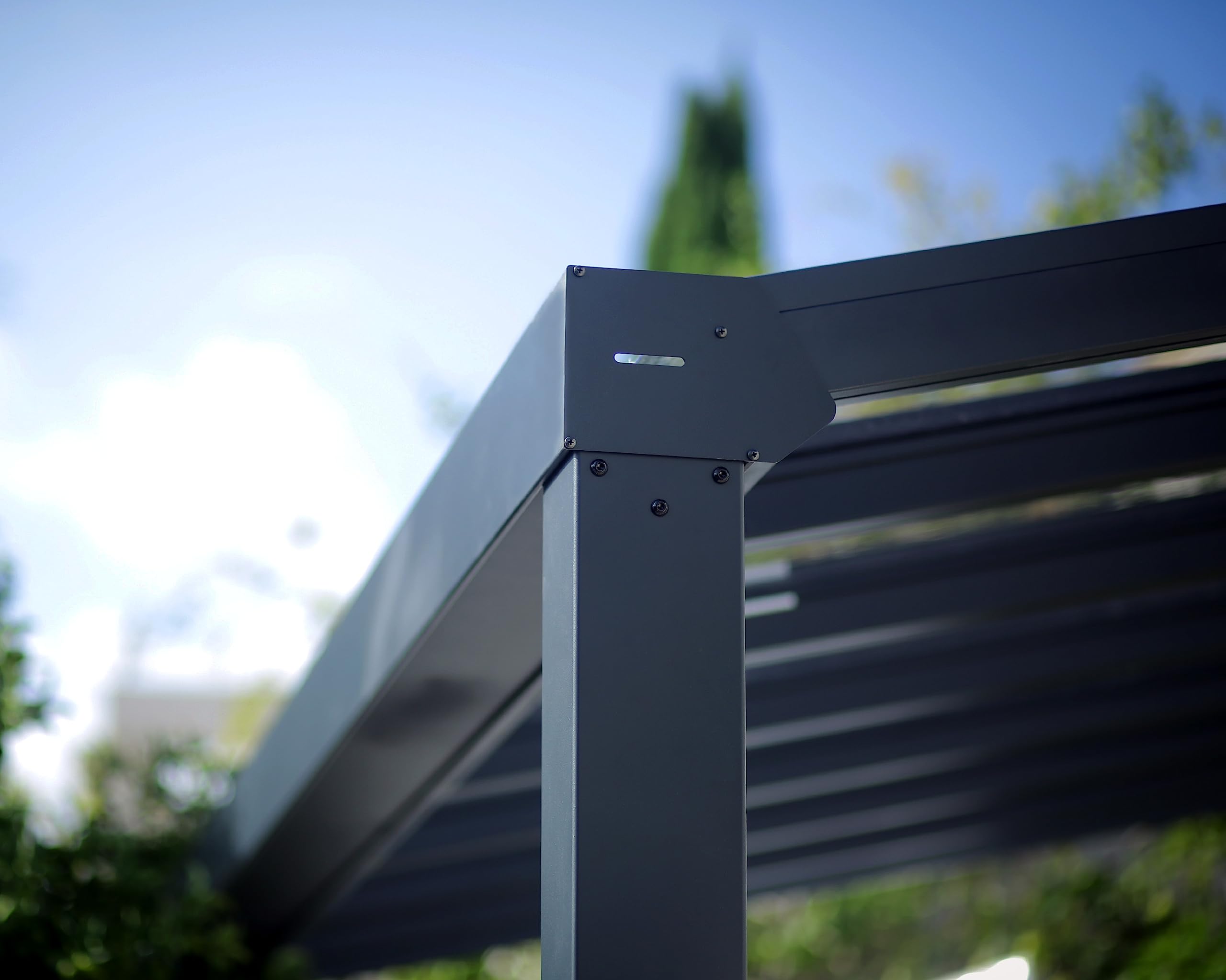 Palram - Canopia Stockholm Patio Cover 11’ x 12’ Gray/Gray Outdoor Canopy Awning for Patio, Waterproof Canopy, Patio Awning, Outside Canopy for Backyard, Outdoor Gazebo with 100% UV Protection - Image 7