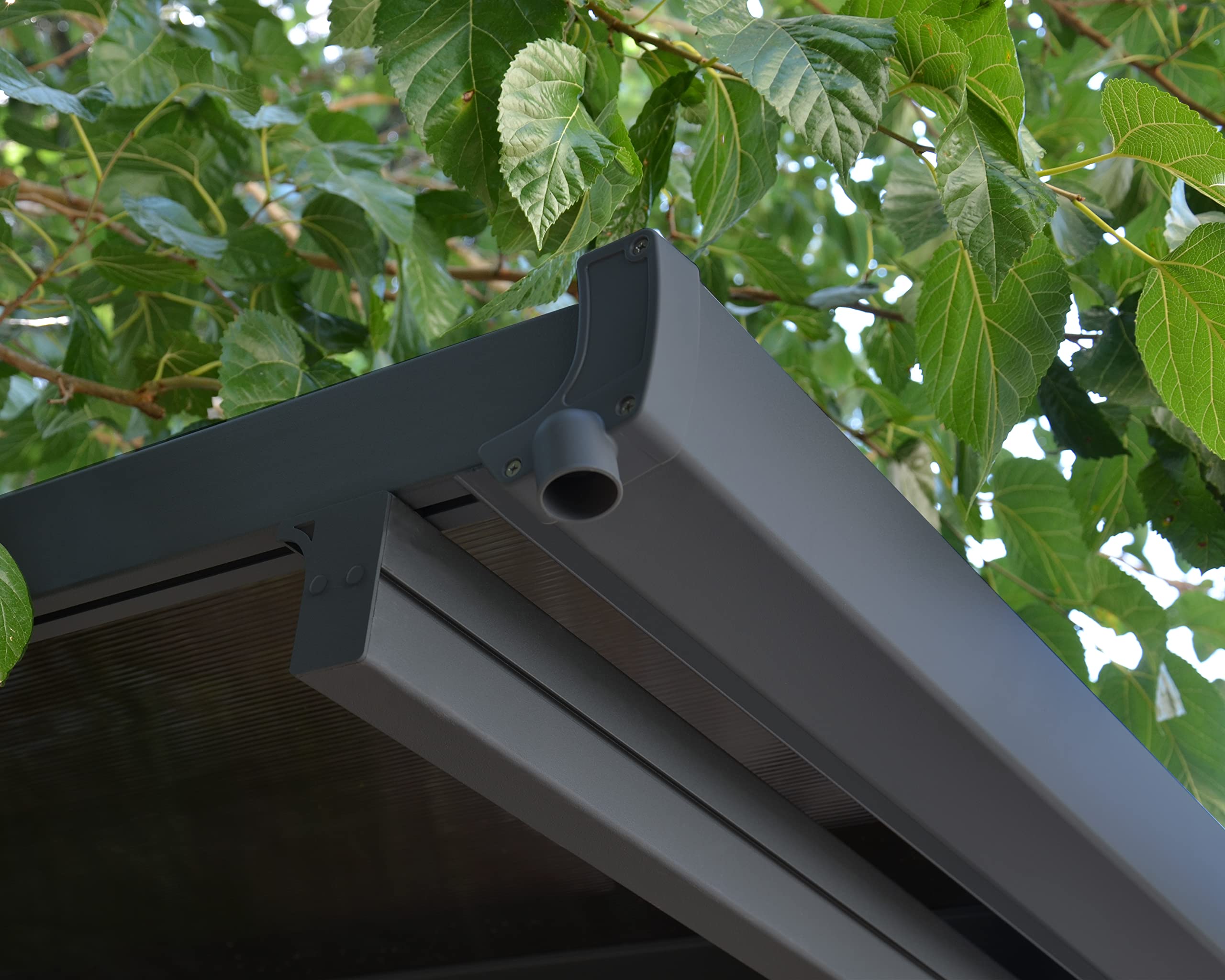 Palram - Canopia Verona 5000 10 x 16 Metal Carport, Heavy Duty Car Port, Weather-Protected Gray Aluminum Frame, Bronze Polycarbonate RV & Car Storage, UV Protected, DIY Garage Kit, 10-Year Warranty - Image 9